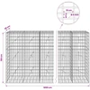 Gabionas su 5 mm viela ir 5x10 cm tinkleliu 1050x20x150 cm