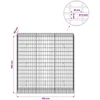 Gabionas su 5 mm viela ir 5x10 cm tinkleliu 150x50x150 cm
