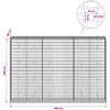 Gabionas su 5 mm viela ir 5x10 cm tinkleliu 300x50x200 cm