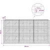 Gabionas su 5 mm Viela ir 5x10 cm Tinkleliu 300x20x150 cm