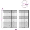 Gabionas su 5 mm viela ir 5x10 cm tinkleliu 1100x50x200 cm