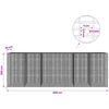 Gabionas su 5 mm viela ir 5x2,5 cm tinkleliu 600x30x200 cm