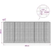 Gabionas su 5 mm viela ir 5x2,5 cm tinkleliu 450x20x200 cm