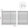 Gabionas su 5 mm viela ir 5x2,5 cm tinkleliu 1200x30x150 cm