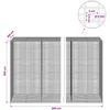 Gabionas su 5 mm viela ir 5x2,5 cm tinkleliu 800x100x200 cm