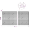 Gabionas su 5 mm viela ir 5x2,5 cm tinkleliu 1200x10x150 cm