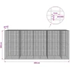 Gabionas su 5 mm viela ir 5x2,5 cm tinkleliu 450x30x200 cm
