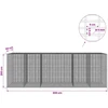 Gabionas su 5 mm viela ir 5x2,5 cm tinkleliu 600x50x200 cm