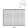 Gabionas su 5 mm viela ir 5x2,5 cm tinkleliu 200x30x150 cm