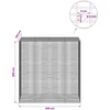 Gabionas su 5 mm viela ir 5x2,5 cm tinkleliu 200x100x200 cm