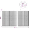 Gabionas su 5 mm viela ir 5x2,5 cm tinkleliu 850x30x200 cm