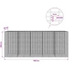 Gabionas su 5 mm viela ir 5x2,5 cm tinkleliu 500x30x200 cm