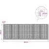 Gabionas su 5 mm viela ir 5x2,5 cm tinkleliu 600x20x200 cm