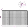 Gabionas su 5 mm viela ir 5x2,5 cm tinkleliu 350x30x200 cm