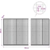Gabionas su 5 mm viela ir 5x2,5 cm tinkleliu 1150x30x200 cm
