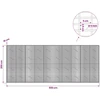 Gabionas su 5 mm viela ir 5x2,5 cm tinkleliu 500x10x200 cm