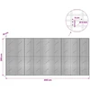 Gabionas su 5 mm viela ir 5x2,5 cm tinkleliu 450x10x200 cm