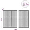 Gabionas su 5 mm viela ir 5x2,5 cm tinkleliu 800x50x200 cm