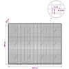 Gabionas su 5 mm viela ir 5x2,5 cm tinkleliu 200x20x150 cm