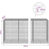 Gabionas su 5 mm viela ir 5x2,5 cm tinkleliu 1000x100x150 cm