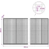 Gabionas su 5 mm viela ir 5x2,5 cm tinkleliu 950x30x200 cm