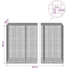 Gabionas su 5 mm viela ir 5x2,5 cm tinkleliu 650x100x200 cm