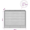 Gabionas su 5 mm viela ir 5x2,5 cm tinkleliu 200x100x150 cm