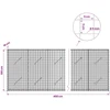 Gabionas su 5 mm viela ir 5x5 cm tinkleliu 450x10x100 cm