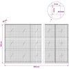 Gabionas su 5 mm viela ir 5x5 cm tinkleliu 950x20x150 cm