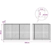 Gabionas su 5 mm viela ir 5x5 cm tinkleliu 1200x30x100 cm