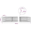 Gabionas su 5 mm viela ir 5x5 cm tinkleliu 1200x50x50 cm