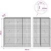 Gabionas su 5 mm viela ir 5x5 cm tinkleliu 750x30x150 cm