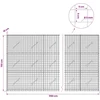 Gabionas su 5 mm viela ir 5x5 cm tinkleliu 1150x10x150 cm