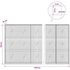 Gabionas su 5 mm viela ir 5x5 cm tinkleliu 1150x20x150 cm