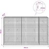 Gabionas su 5 mm viela ir 5x5 cm tinkleliu 250x30x150 cm