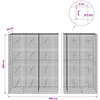 Gabionas su 5 mm viela ir 5x5 cm tinkleliu 1100x20x200 cm