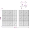Gabionas su 5 mm viela ir 5x5 cm tinkleliu 1050x10x150 cm