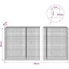 Gabionas su 5 mm viela ir 5x5 cm tinkleliu 700x30x150 cm