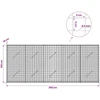 Gabionas su 5 mm viela ir 5x5 cm tinkleliu 250x10x100 cm