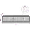 Gabionas su 5 mm viela ir 5x5 cm tinkleliu 250x100x50 cm