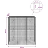 Gabionas su 5 mm viela ir 5x5 cm tinkleliu 150x50x150 cm