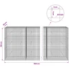 Gabionas su 5 mm viela ir 5x5 cm tinkleliu 1100x30x150 cm