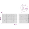 Gabionas su 5 mm viela ir 5x5 cm tinkleliu 700x20x100 cm