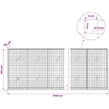 Gabionas su 5 mm viela ir 5x5 cm tinkleliu 1150x20x100 cm