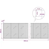 Gabionas su 5 mm viela ir 5x5 cm tinkleliu 500x10x100 cm
