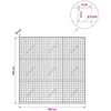 Gabionas su 5 mm viela ir 5x5 cm tinkleliu 150x10x150 cm