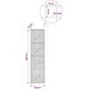 Gabionas su 5 mm viela ir 5x5 cm tinkleliu 50x10x200 cm