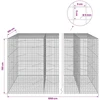 Gabionas su 5 mm viela ir 5x5 cm tinkleliu 1050x100x150 cm