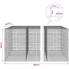 Gabionas su 5 mm viela ir 5x5 cm tinkleliu 900x100x150 cm