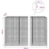 Gabionas su 5 mm viela ir 5x5 cm tinkleliu 1100x30x200 cm